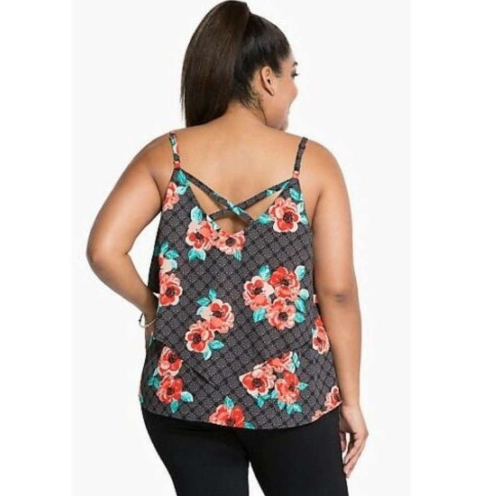 Torrid Tiered Double Layer Criss Cross Back Chiff… - image 7